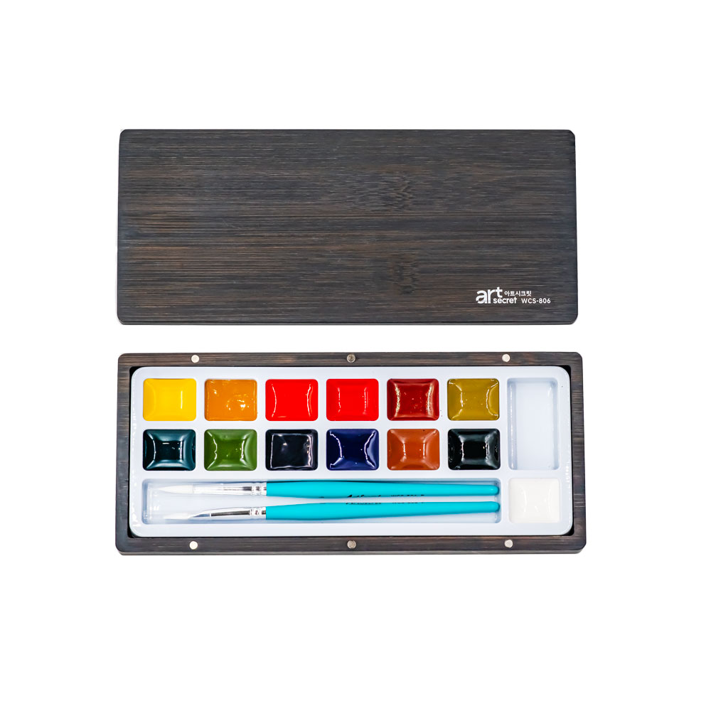 Watercolor Paint Set Solid Pigment - ArtSecret 13 مجموعة لوحة ألوان مائية