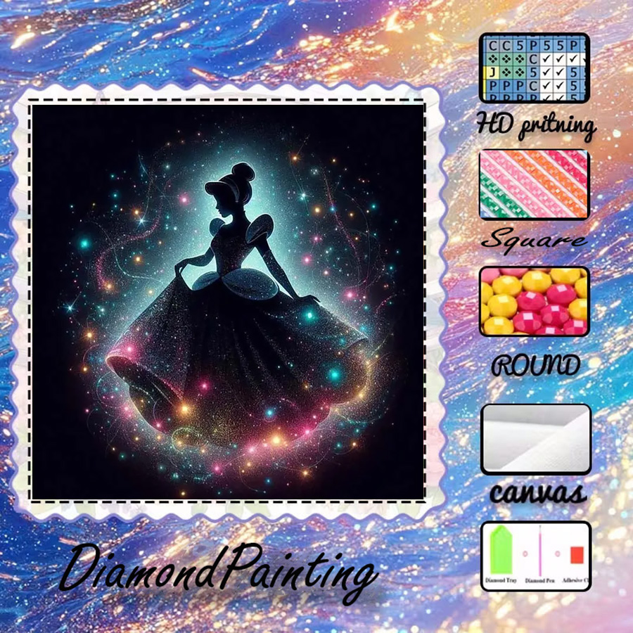 5D Diamond Painting Kit Full Drill - قطعة واحدة - 5D-DIY - قماش