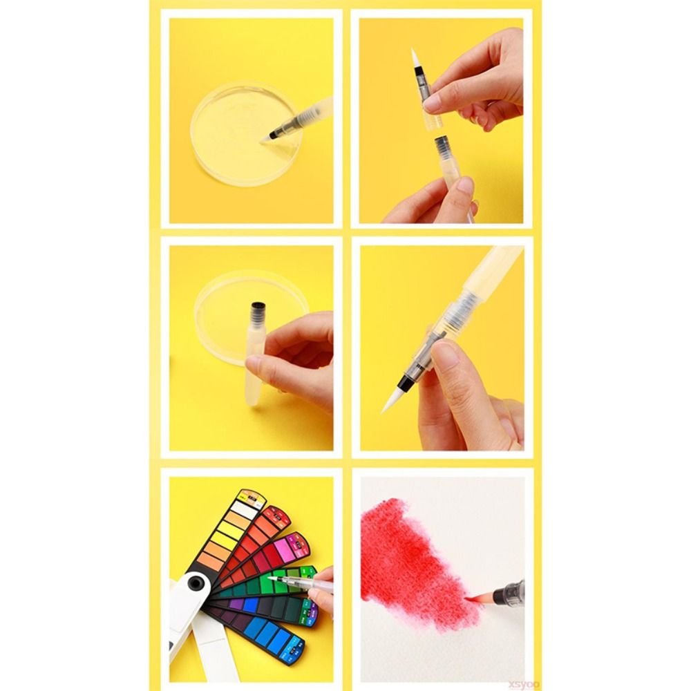 مجموعة ألوان مائية محمولة قابل - مراجعة Watercolor Paint Set Solid Pigment وسعره