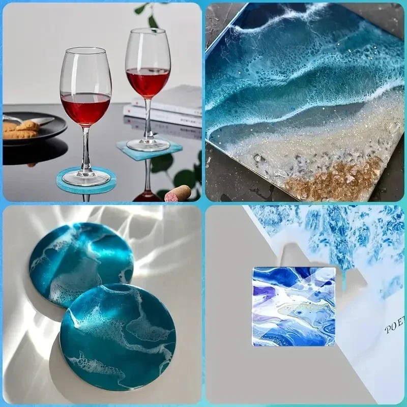 5 قطع/مجموعة من قواعد أكواب را - مراجعة Silicone Epoxy Resin Molds Set وسعره