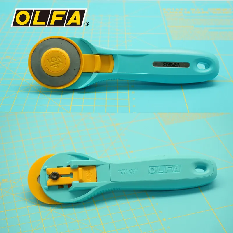 Olfa الروتاري Pinkle قطع شفرة  - مراجعة Rotary Cutter For Fabric 45Mm وسعره