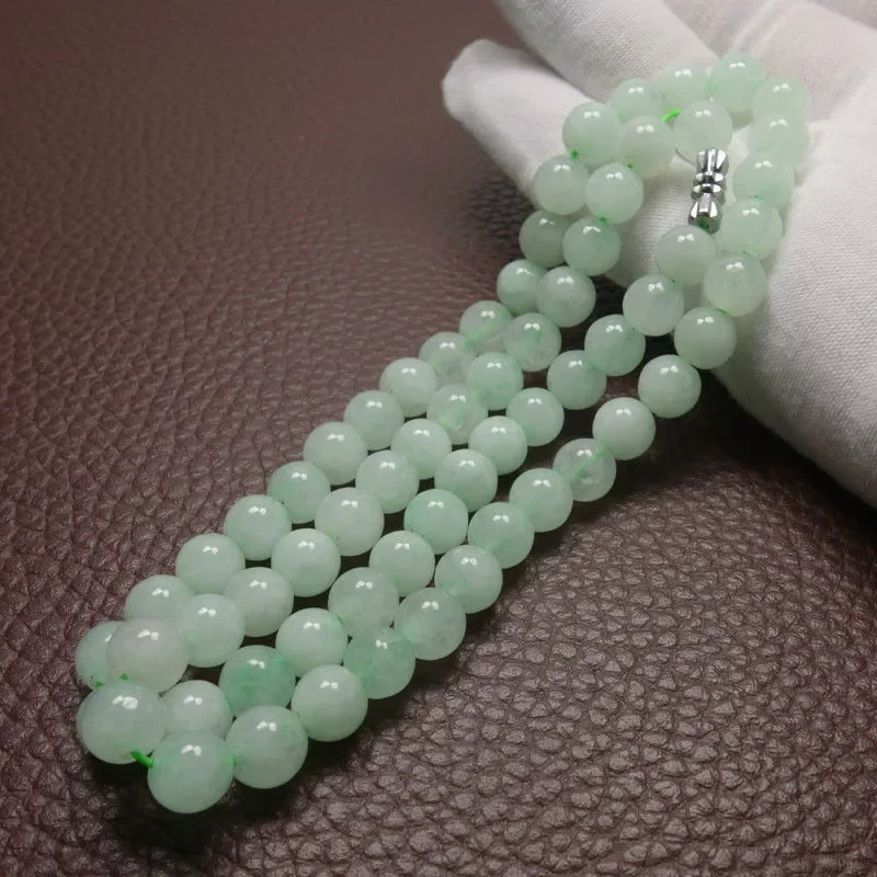 قلادة من خرز اليشم الأخضر بحجم - مراجعة Beading وسعره