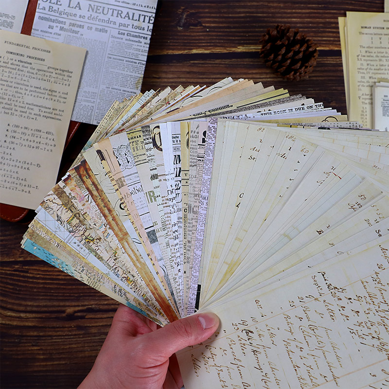 30 قطعة خريطة قديمة زهرة رسائل - مراجعة Vintage Junk Journal Scrapbooking Paper وسعره