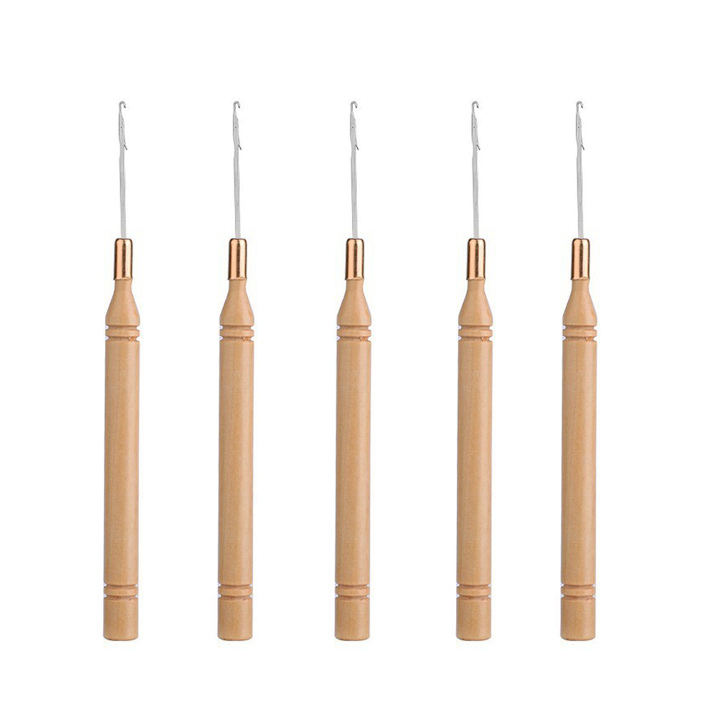 إبرة خياطة الشعر بمقبض خشبي مر - مراجعة Wooden Crochet Hooks Ergonomic Handle وسعره