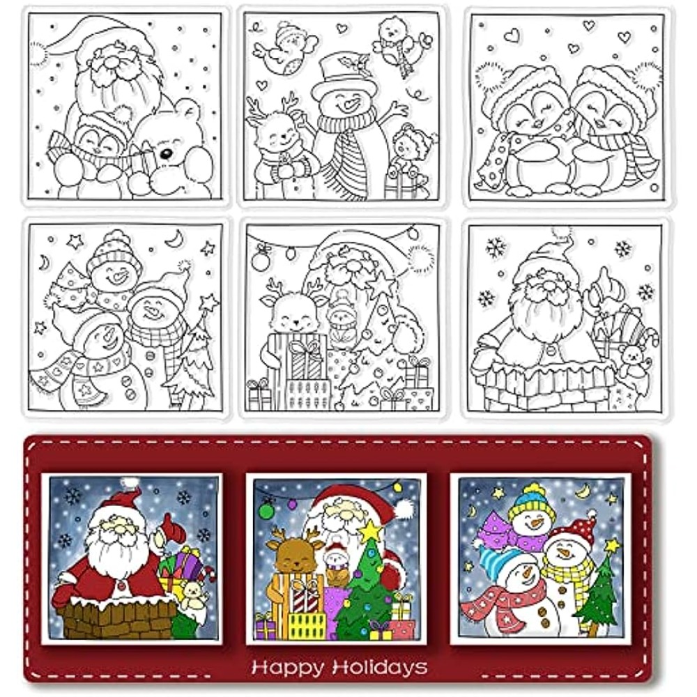 واضح سيليكون Stamps عيد الميلا - مراجعة Clear Silicone Stamps For Card Making وسعره