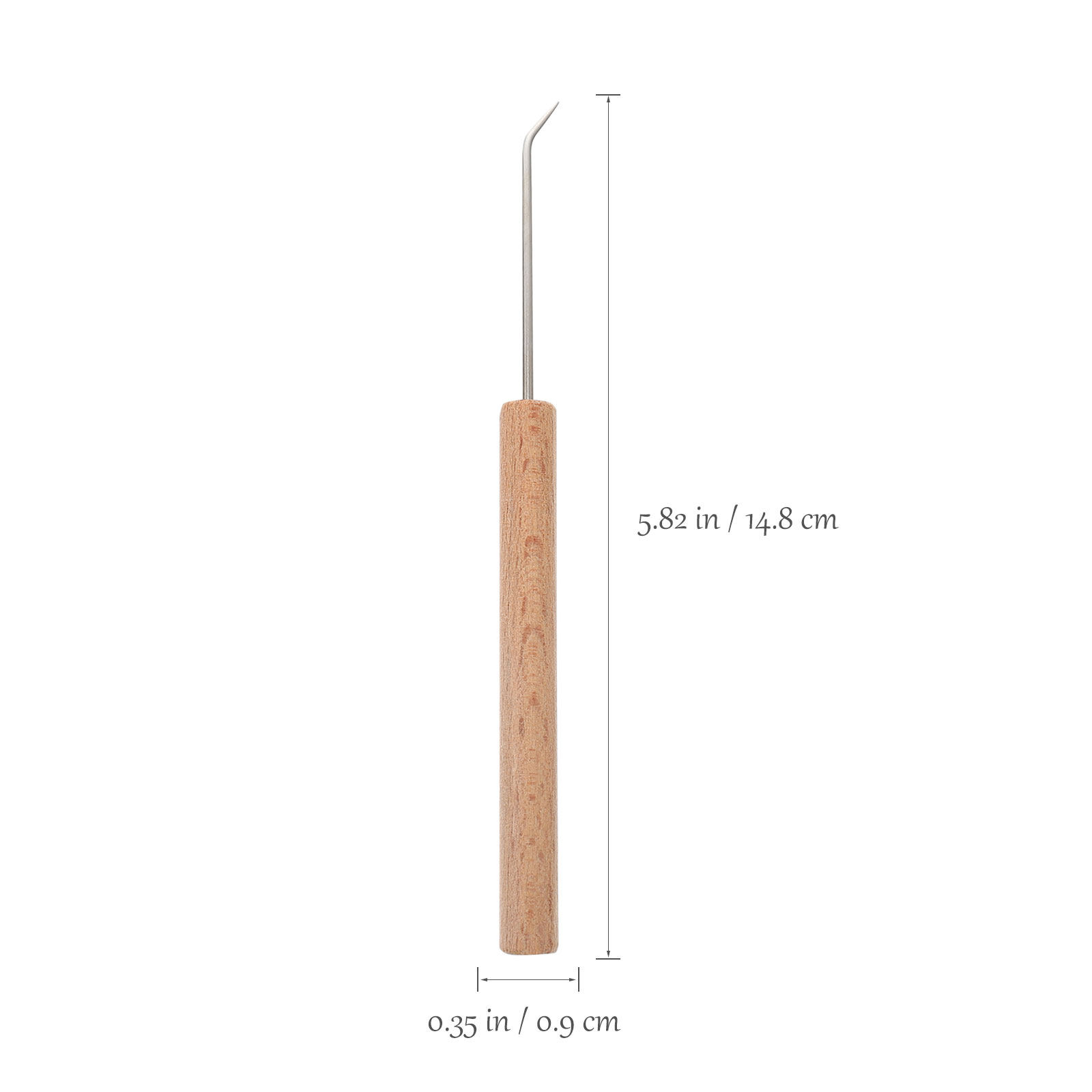 1 قطعة من خطافات الكروشيه ذات  - مراجعة Wooden Crochet Hooks Ergonomic Handle وسعره